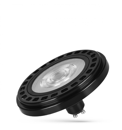 GU10 20W LED spot AR111 - RA90, 30° spredning, sort hus, 5 års garanti