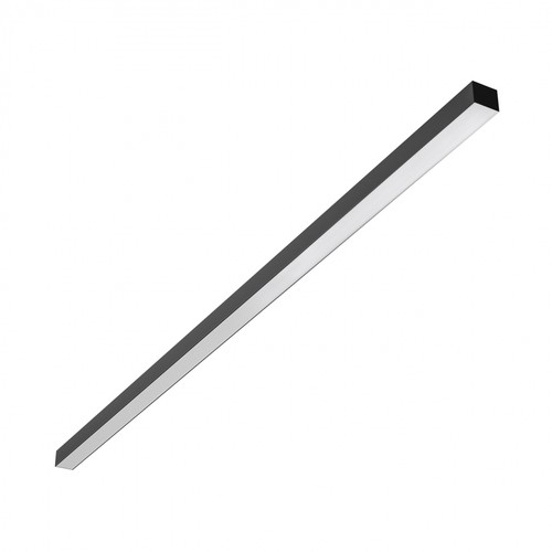 150cm Kontorlampe, 50W, CCT - 3 lyskulører, UGR19, 5 års garanti, sort