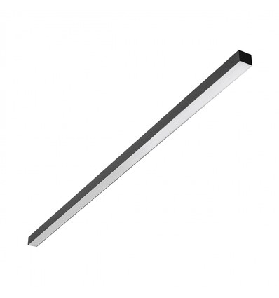 150cm Kontorlampe, 50W, CCT - 3 lyskulører, UGR19, 5 års garanti, sort