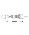 E27 til E14 adapter