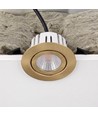 7W RA96 CCT + DimToWarm indbygningsspot til isolering - dæmpbar, Hul: Ø6,8 cm, Mål: Ø9,3 cm, guld