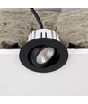 7W RA96 CCT + DimToWarm indbygningsspot til isolering - Dæmpbar, Hul: Ø6,8 cm, Mål: Ø,3 cm, sort