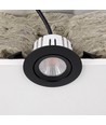7W RA96 CCT + DimToWarm indbygningsspot til isolering - Dæmpbar, Hul: Ø6,8 cm, Mål: Ø,3 cm, sort