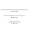 45W LED armatur - CCT, komplet, lineær belysning