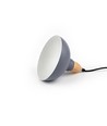 BIRK Blå Ø19cm pendel - E27 fatning, 2m ledning, Metal / Træ