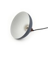 BIRK Grå Ø24cm pendel - E27 fatning, 2m ledning, Metal / Træ