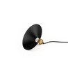 Mokka Sort Ø22cm pendel - E27 fatning, 2m ledning, Sort/messing