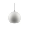 Globe Hvid Ø20cm pendel - E27 fatning, 2m ledning, Metal
