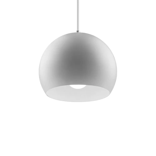 Hvid Ø20cm pendel - E27 fatning, 2m ledning, Metal