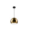 Globe Messing Ø20cm pendel - E27 fatning, 2m ledning, Metal