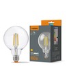 E27 7W LED filament pære - G95, neutral hvid