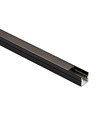 120cm LED Akustikpanel-sæt, sort - 2 stk. Enkeltfarvet LED strips m. 60W strømforsyning - WiFi eller RF
