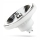 10W GU10 AR111 LED spot - 20° spredning, 5 års garanti, hvid