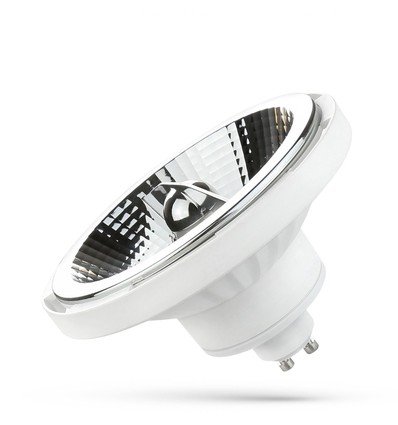 10W GU10 AR111 LED spot - , hvid, 20° spredning, 5 års garanti