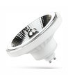 10W GU10 AR111 LED spot - 20° spredning, 5 års garanti, hvid