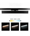 30/28/25W 3-faset LED lysskinne - 60 cm, Sort