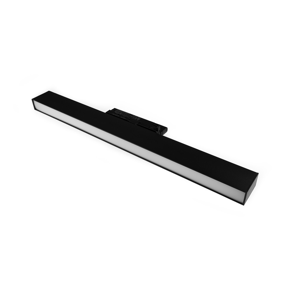 30/28/25W 3-faset LED lysskinne - 60 cm, Sort - Dæmpbar : Dæmper indbygget, Kulør : 3-i-1
