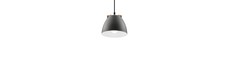 Grå Ø16cm pendel - E27 fatning, 2m ledning, Metal / Træ