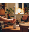 Genopladelig LED bordlampe - Hvid, inde/ude, 3-trins dæmpbar, IP44, 40 cm