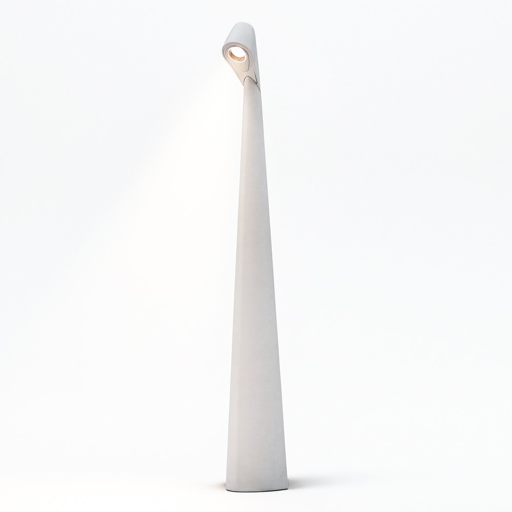 Opladelig LED bordlampe inde/ude - Hvid, 40cm høj, 3-trin dæmpbar, IP44 udendørs - Dæmpbar : 3-step, Kulør : Varm