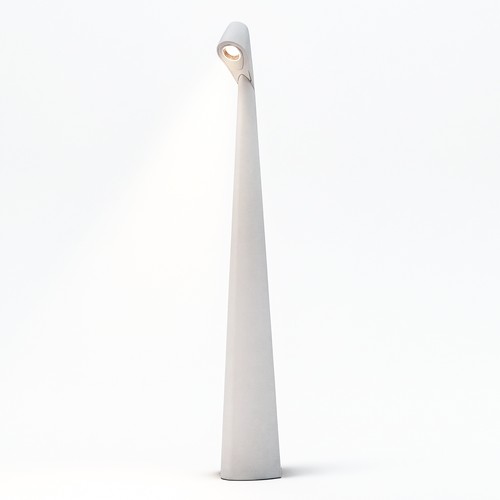 Genopladelig LED bordlampe - Hvid, inde/ude, 3-trins dæmpbar, IP44, 40 cm