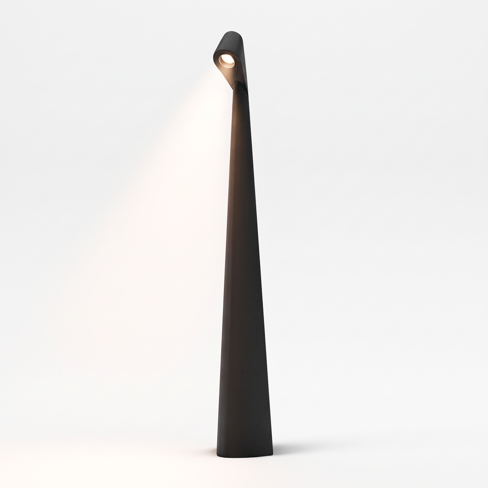 Genopladelig LED bordlampe - Sort, inde/ude, 3-trins dæmpbar, IP44, 40 cm - Dæmpbar : 3-step, Kulør : Varm