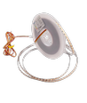 5m 9W/m CCT LED strip RA95 - 24V DC, 400 LED pr. meter, 8mm bred, 2m kabel