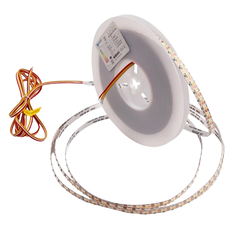 10m 9W/m CCT LED strip RA95 - 24V DC, 400 LED pr. meter, 8mm bred, 2m kabel