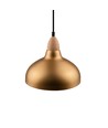 BIRK Børstet Messing Ø24cm pendel - E27 fatning, 2m ledning, Aluminium