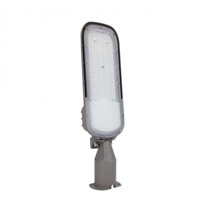50W LED gadelampe - Ø60 mm, IP65, IK09, grå, 5 års garanti