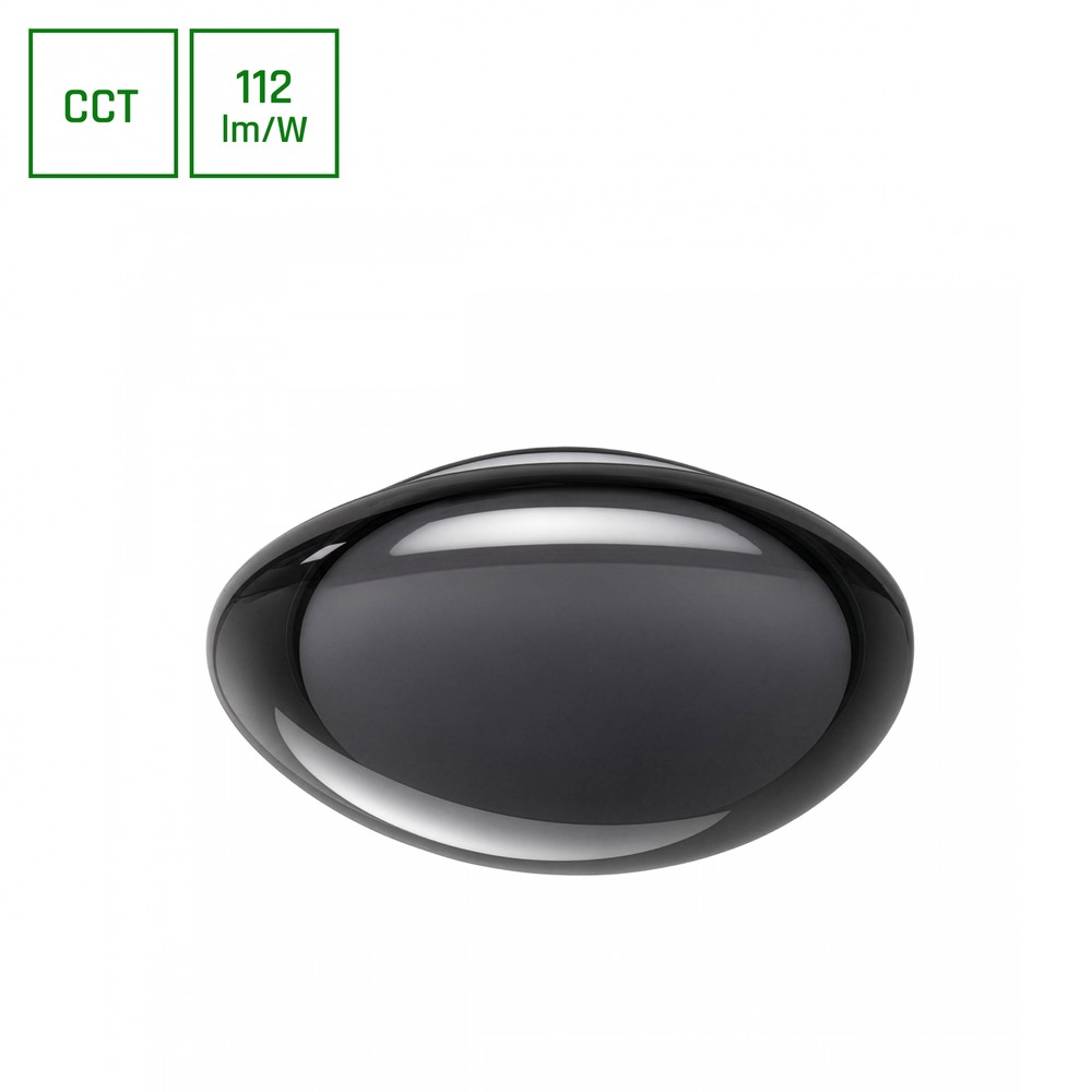 AURA loftlampe m. fjernbetjening - Grafit, dæmpbar, Ø40cm, 24W, 3 lyskulører - Dæmpbar : Dæmpbar