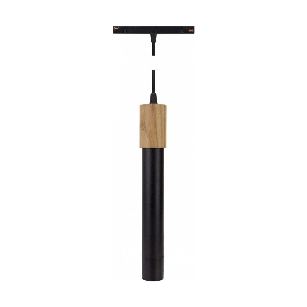 12W System Shift Hangit Wood pendel - Sort, 25 °, CCT switch, 90cm kabel - Dæmpbar : Ikke dæmpbar