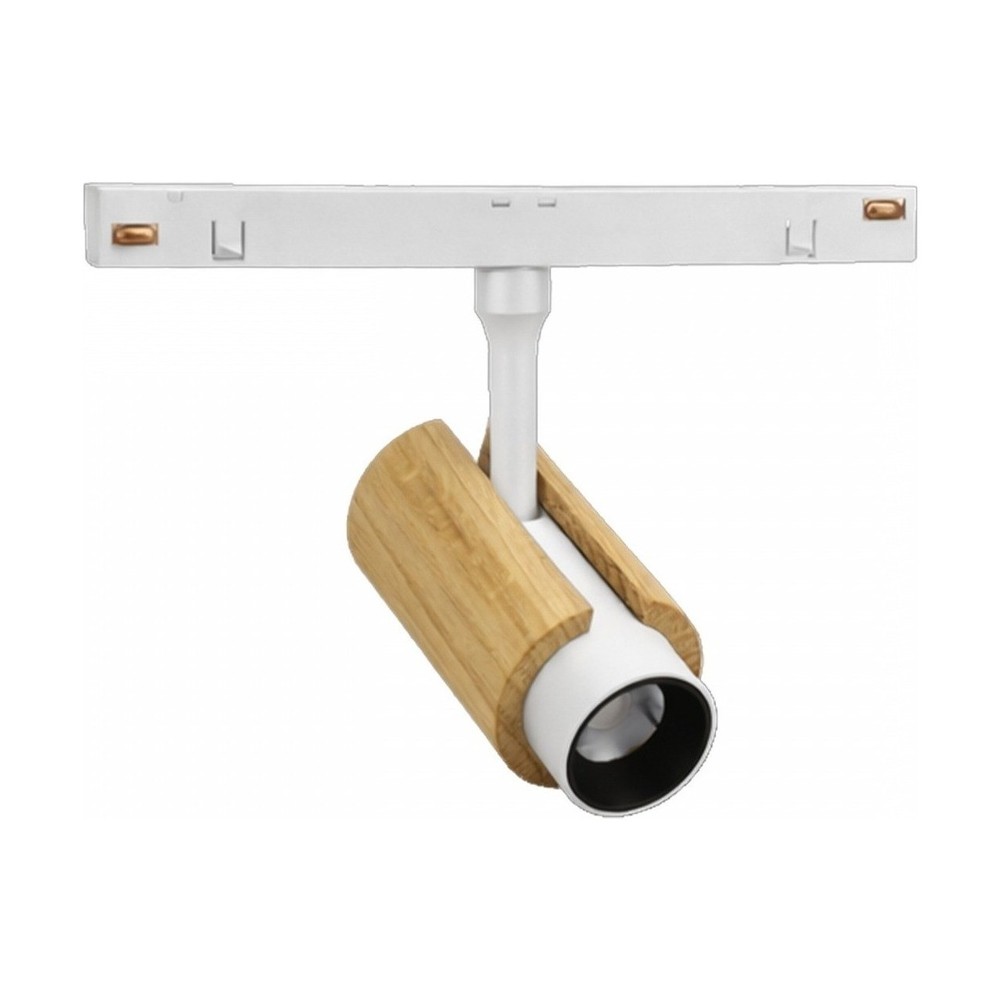 System Shift CCT Spot S Wood, 6W - 24 °, hvid, CCT switch, 48V, 35x140x178mm - Dæmpbar : Ikke dæmpbar