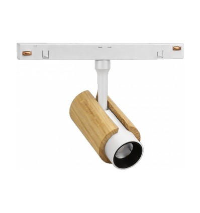 System Shift CCT Spot S Wood, 6W - 24°, hvid, CCT switch, 48V, 35x140x178mm