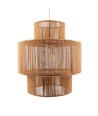 SNOR Brun Ø40cm pendel - E27 fatning, 2m ledning, flettet papirsnor