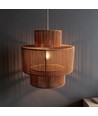 Brun Ø40cm pendel - E27 fatning, 2m ledning, papirsnor