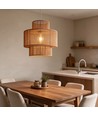 Brun Ø40cm pendel - E27 fatning, 2m ledning, papirsnor