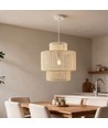 SNOR Beige Ø30cm pendel - E27 fatning, 2m ledning, flettet papirsnor