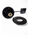 Hilux D10 Udendørs Indbygningsspot 65mm 230V GU10 i Sort