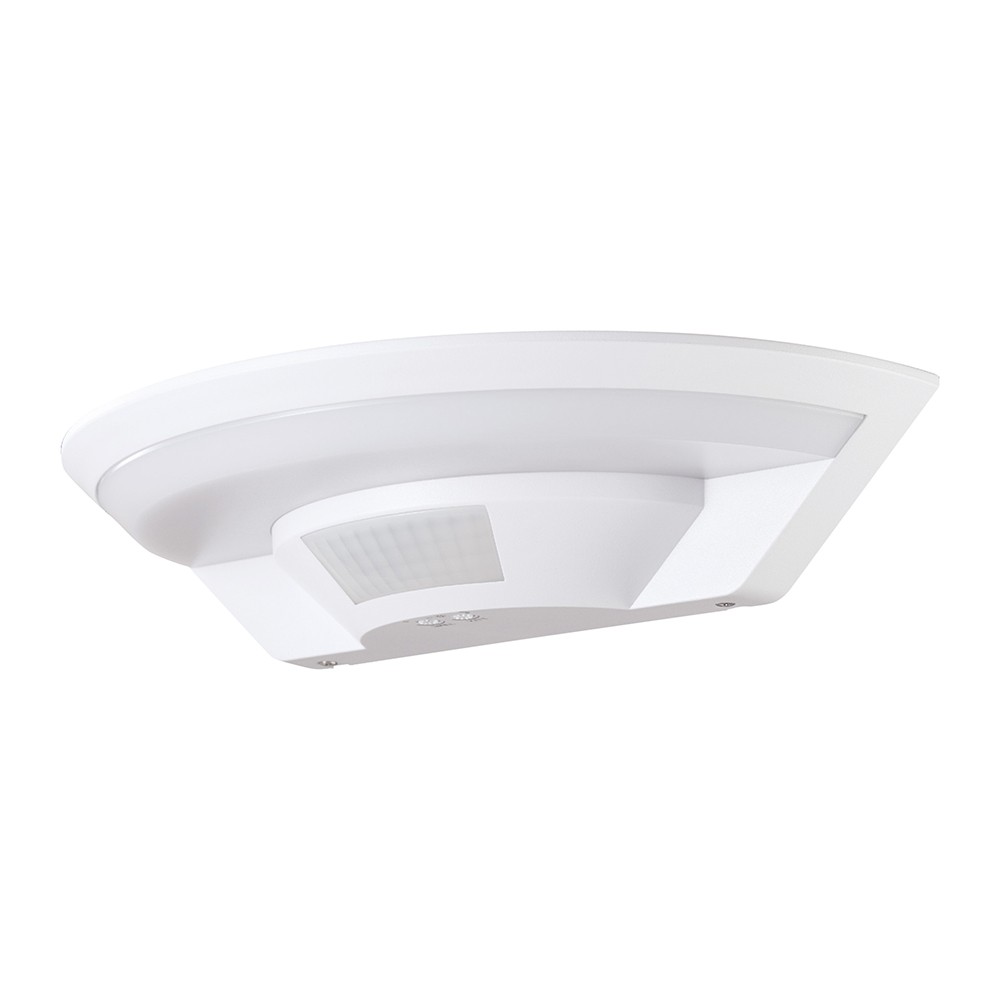 10W LED udendørs væglampe med PIR sensor - Hvid, 4000K, Cree chip - Kulør : Neutral