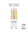 3-trins dæmpbar G9 3W LED pære