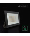 V-Tac 30W Slimline LED projektør - Sort hus, 4000K