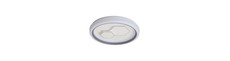 V-Tac 60W dekorativ LED loftslampe - Dæmpbar, CCT, fjernbetjening, hvid/grå