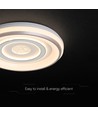 V-Tac 2x30W dæmpbar LED loftlampe - Inkl. fjernbetjening, 3-i-1 CCT, hvid