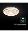 V-Tac 2x30W dæmpbar LED loftlampe - Inkl. fjernbetjening, 3-i-1 CCT, hvid
