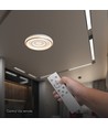 V-Tac 2x30W dæmpbar LED loftlampe - Inkl. fjernbetjening, 3-i-1 CCT, hvid
