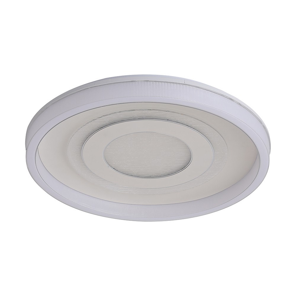 V-Tac 2x40W dekorativ LED loftslampe - Dæmpbar, 3-i-1, fjernbetjening, hvid - Kulør : 3-i-1
