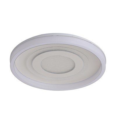 V-Tac 2x40W dekorativ LED loftslampe - Dæmpbar, 3-i-1, fjernbetjening, hvid