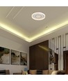 V-Tac 2x40W dekorativ LED loftslampe - Dæmpbar, 3-i-1, fjernbetjening, hvid