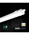 150cm 48W vandtæt komplet LED armatur - 120lm/W, CCT